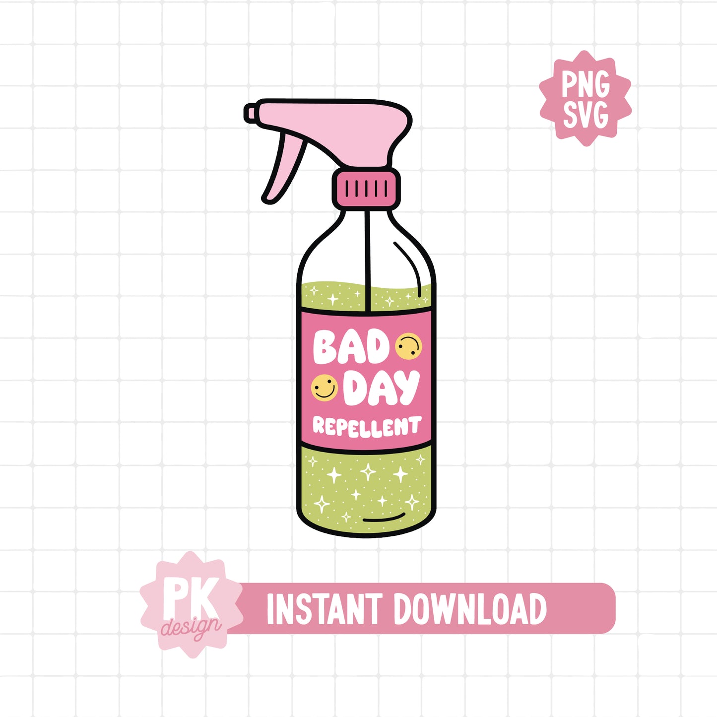 Bad Day Repellent Spray SVG + PNG