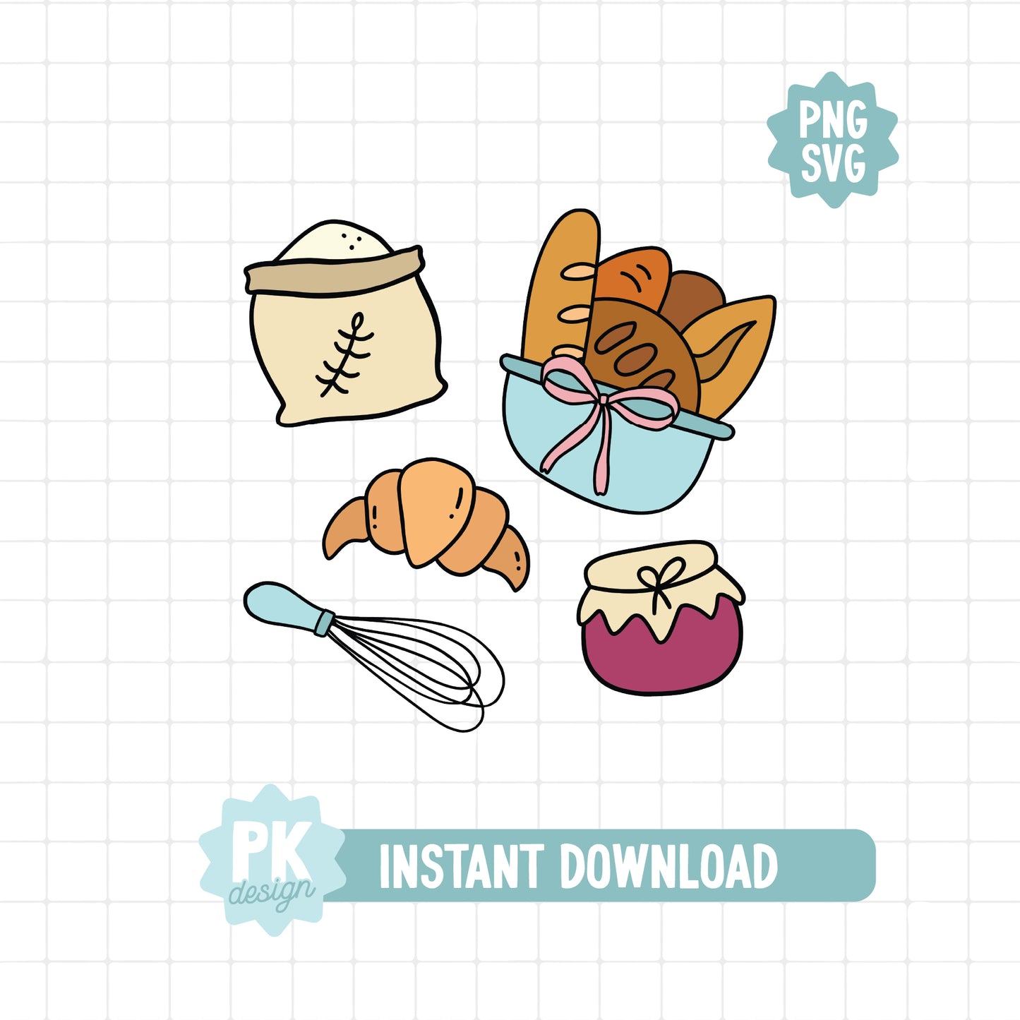 Baking Icons Bundle SVG + PNG