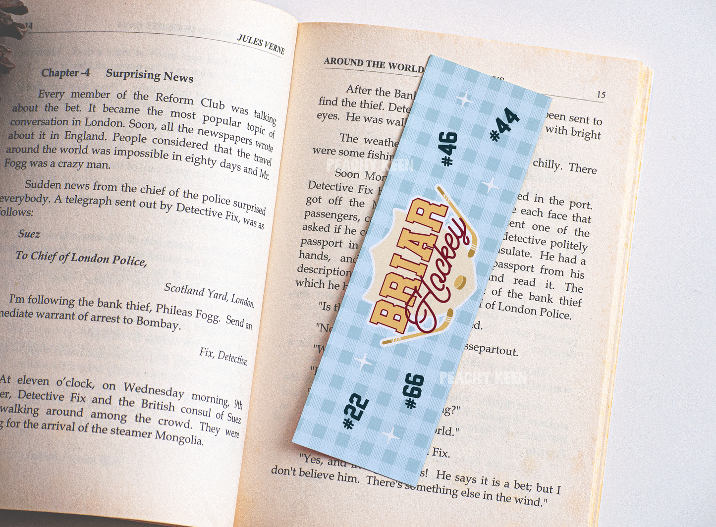 Briar Hockey Bookmark Design PNG