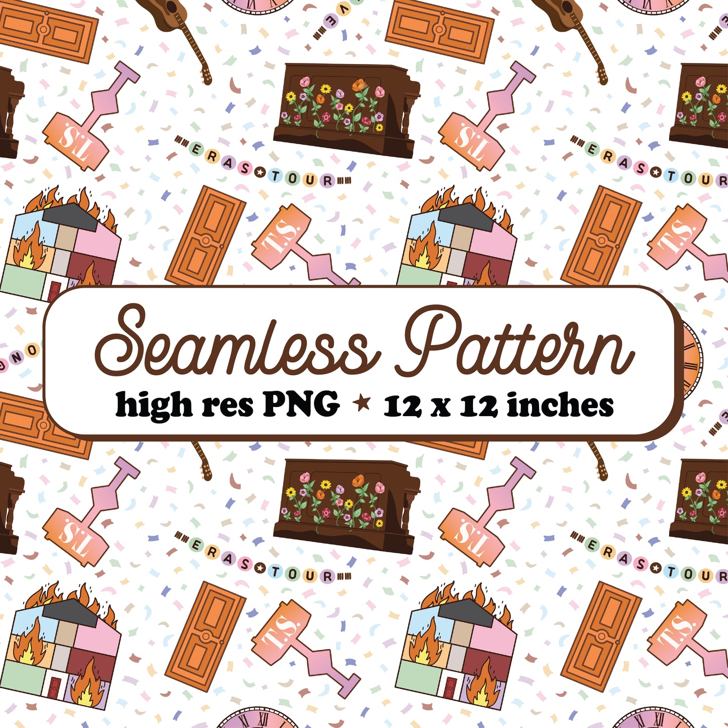 End of an Era Seamless Pattern PNG