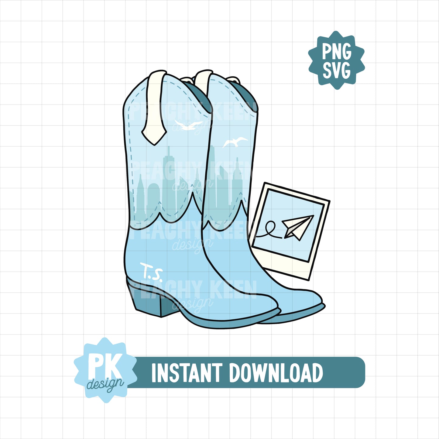 1989 Cowgirl Boot SVG + PNG