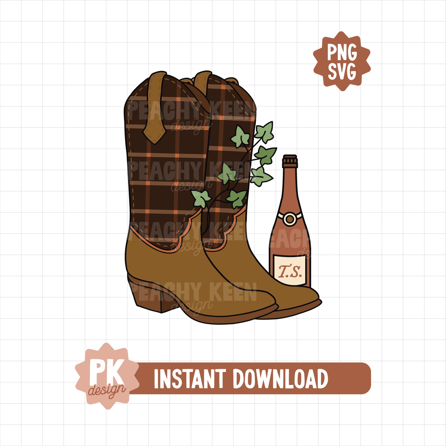 Everm0re Cowgirl Boot SVG + PNG