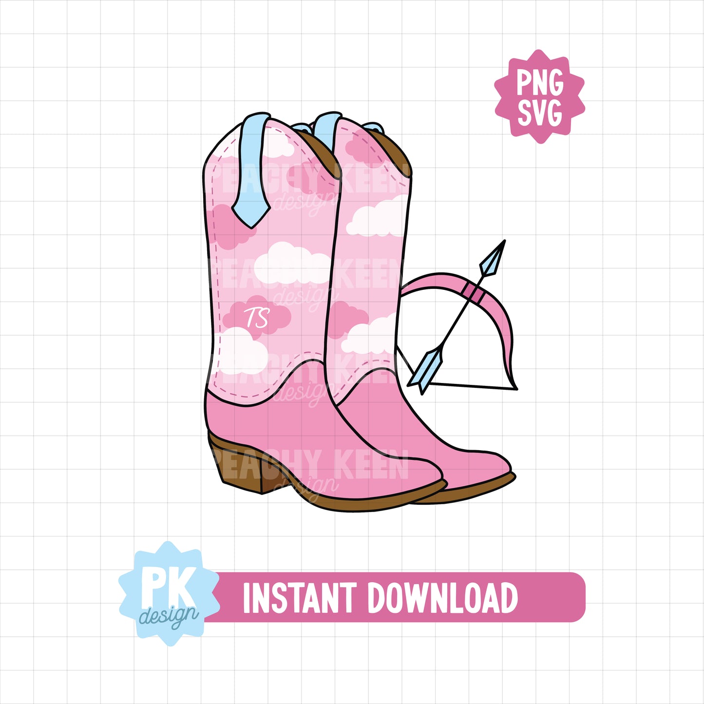 Lover Cowgirl Boot SVG + PNG