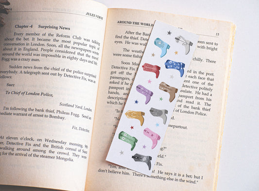 Eras Cowgirl Boots Bookmark Design PNG