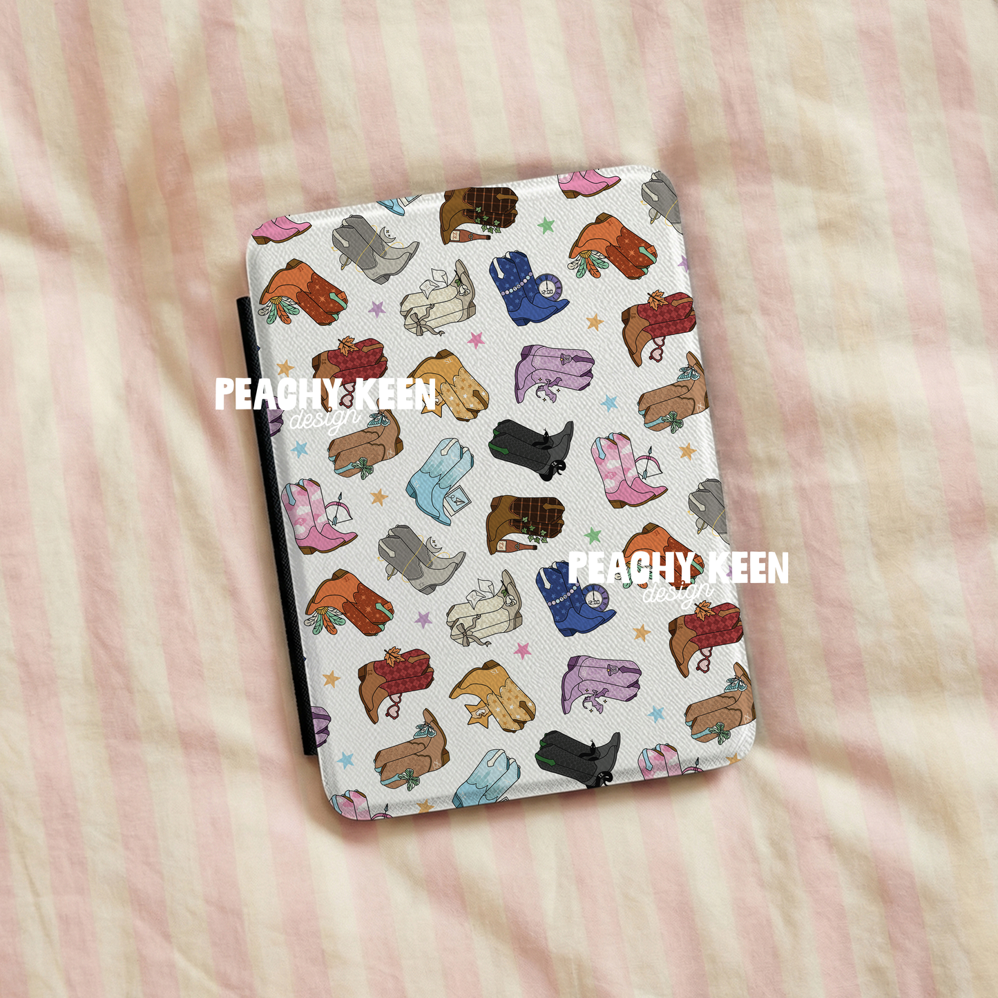 Eras Cowgirl Boots Seamless Pattern PNG