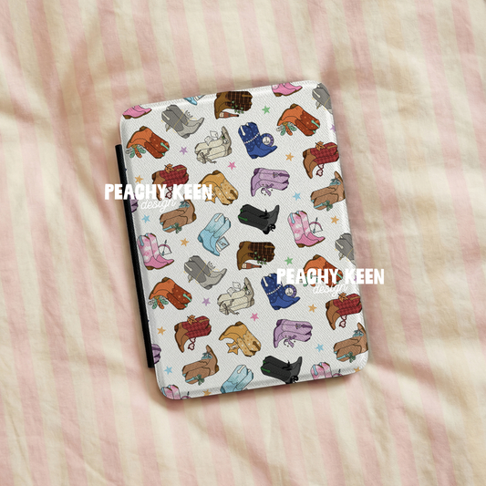 Eras Cowgirl Boots Seamless Pattern PNG
