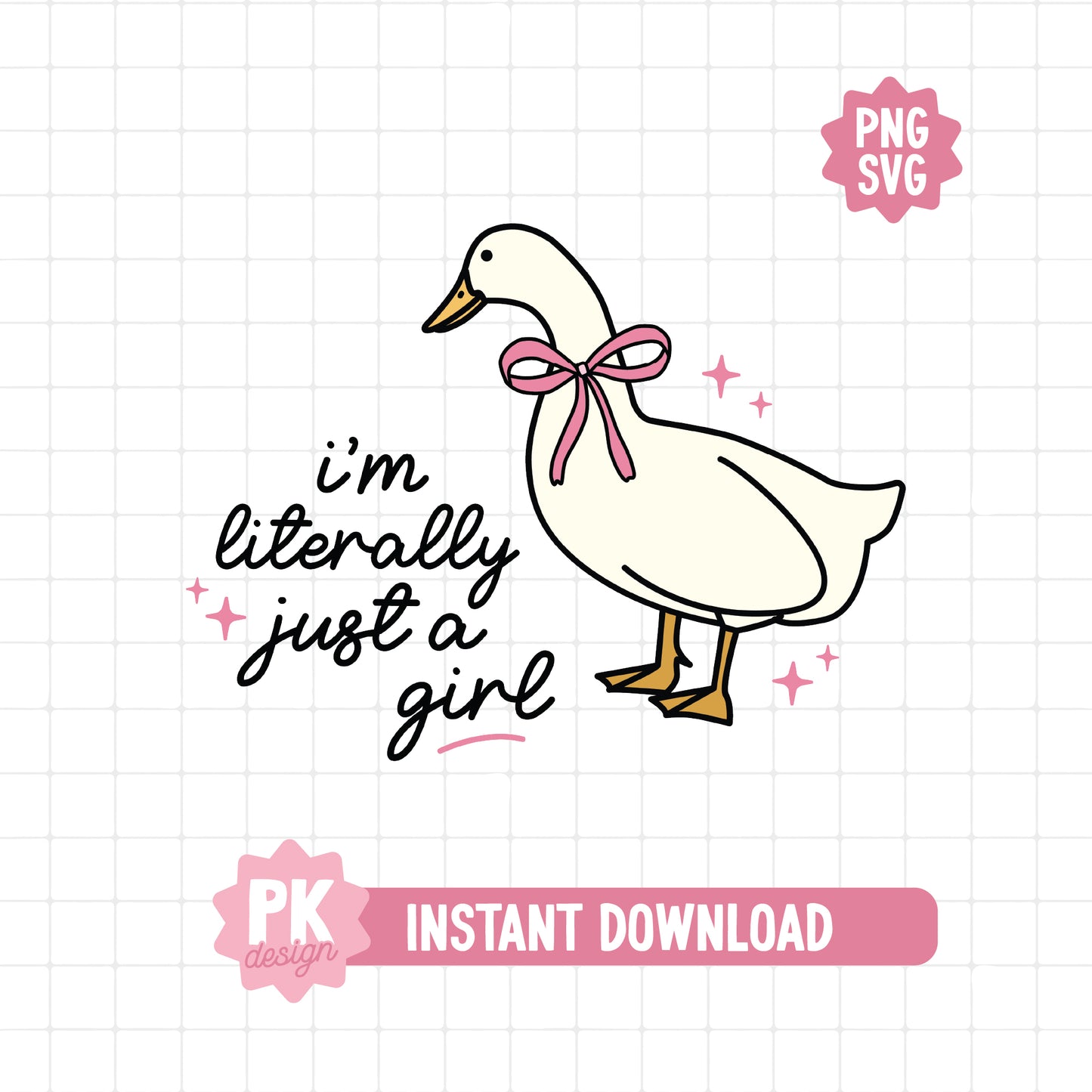 I'm Literally Just A Girl SVG + PNG
