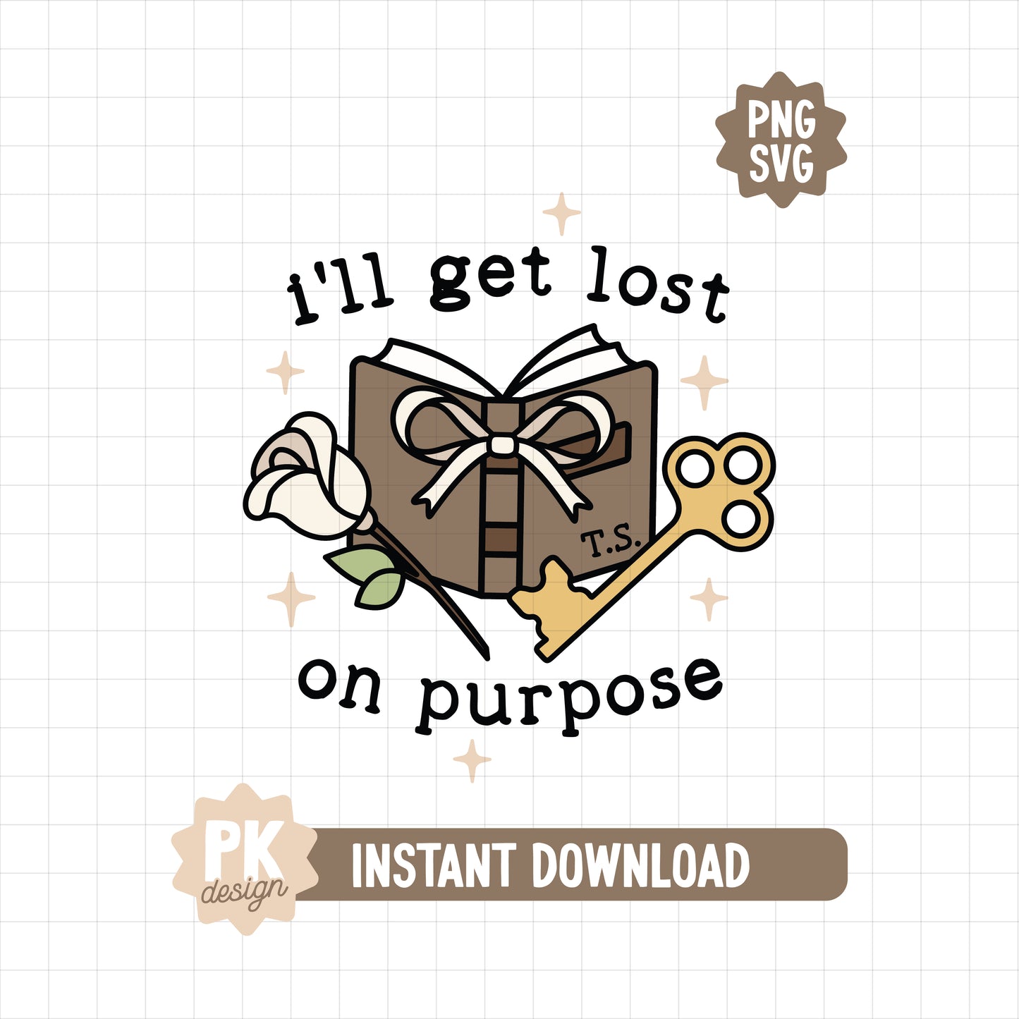 I'll Get Lost On Purpose SVG + PNG