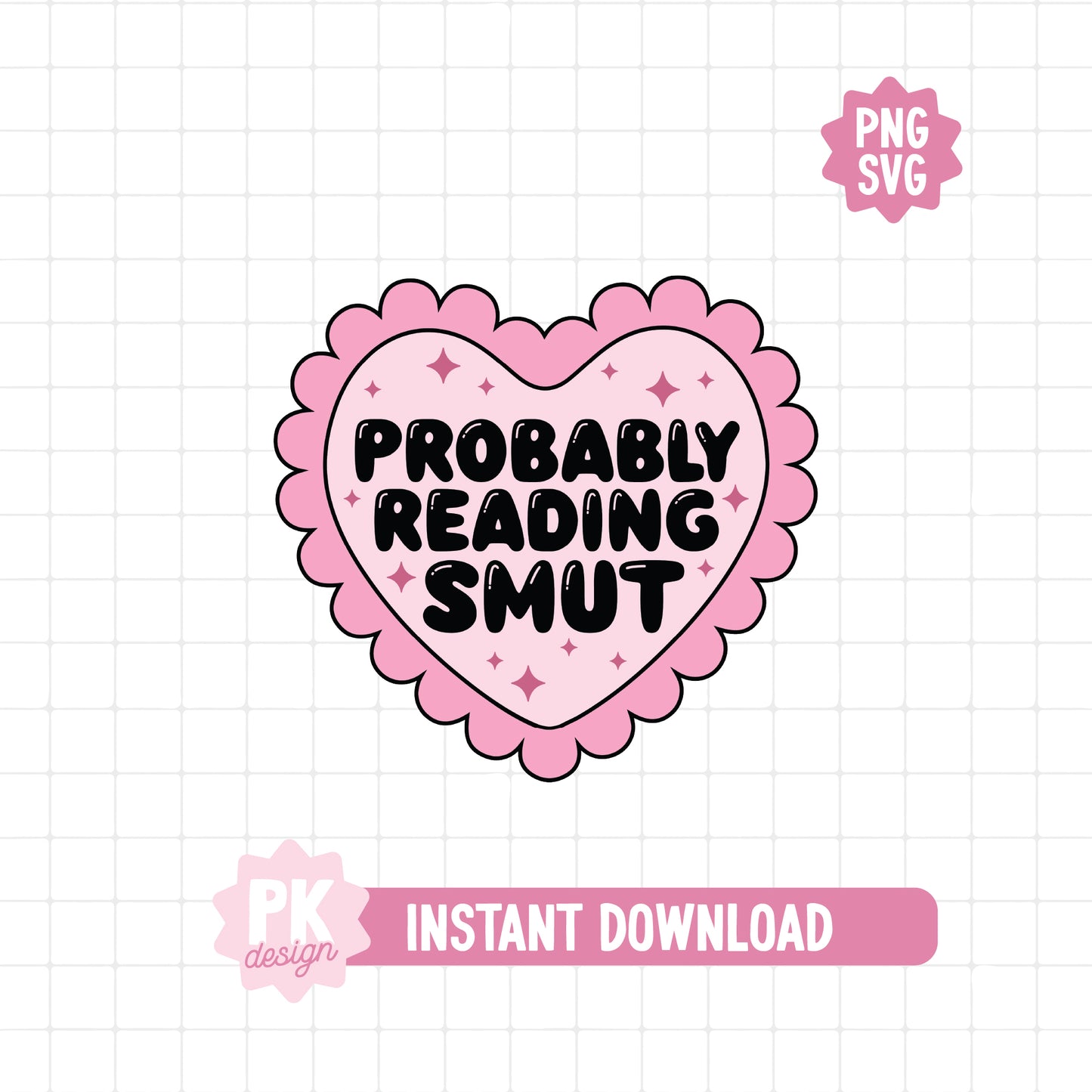 Probably Reading Smut SVG + PNG