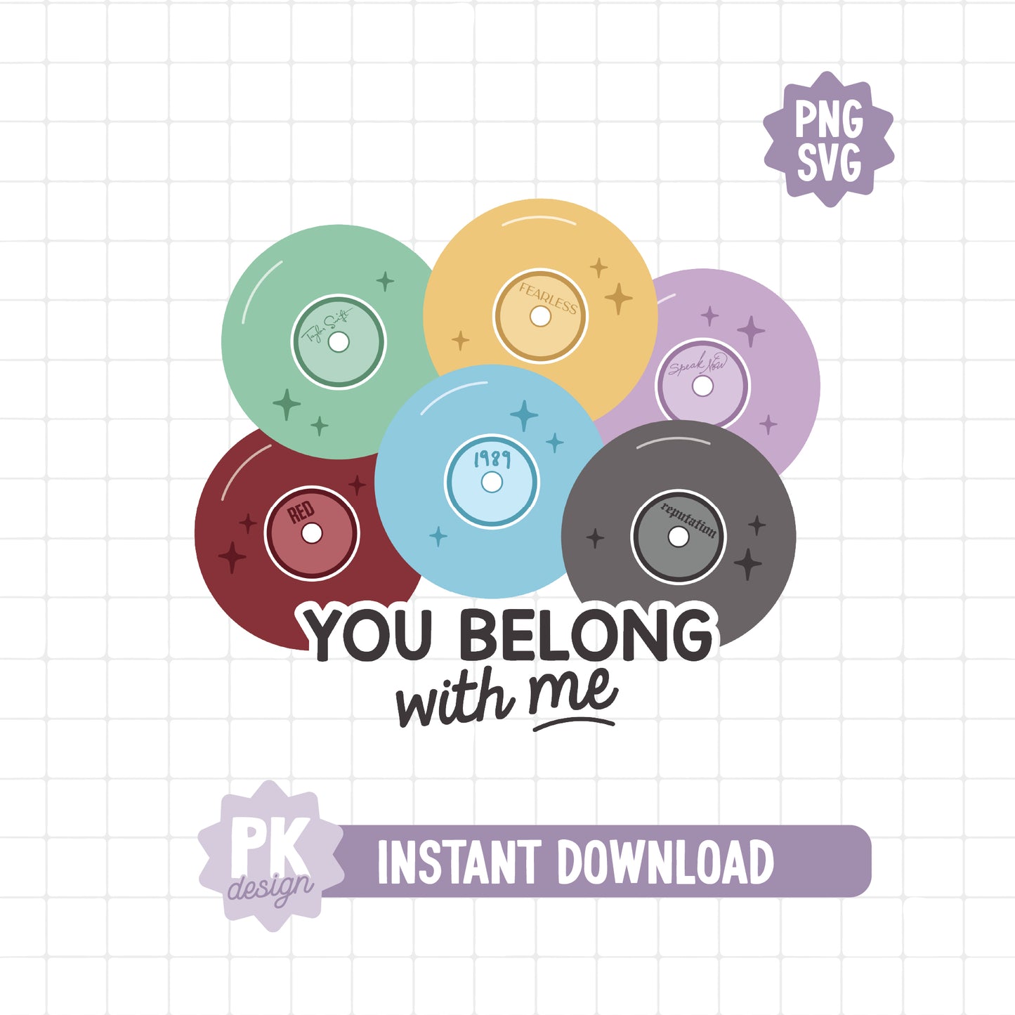 You Belong With Me SVG + PNG