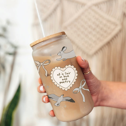 Tortured Poets 16 oz. Glass Can Wrap Design SVG + PNG