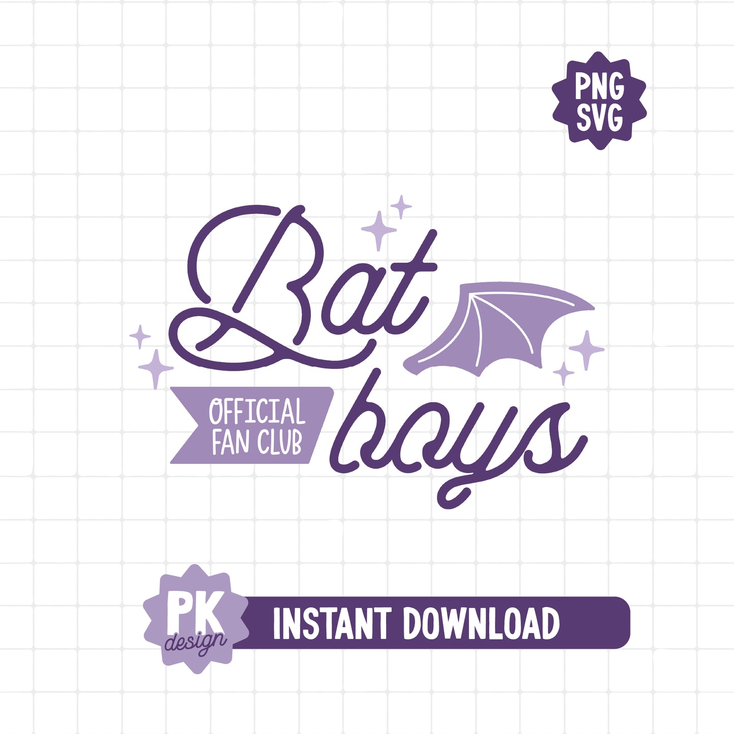 Bat Boys Official Fan Club SVG + PNG