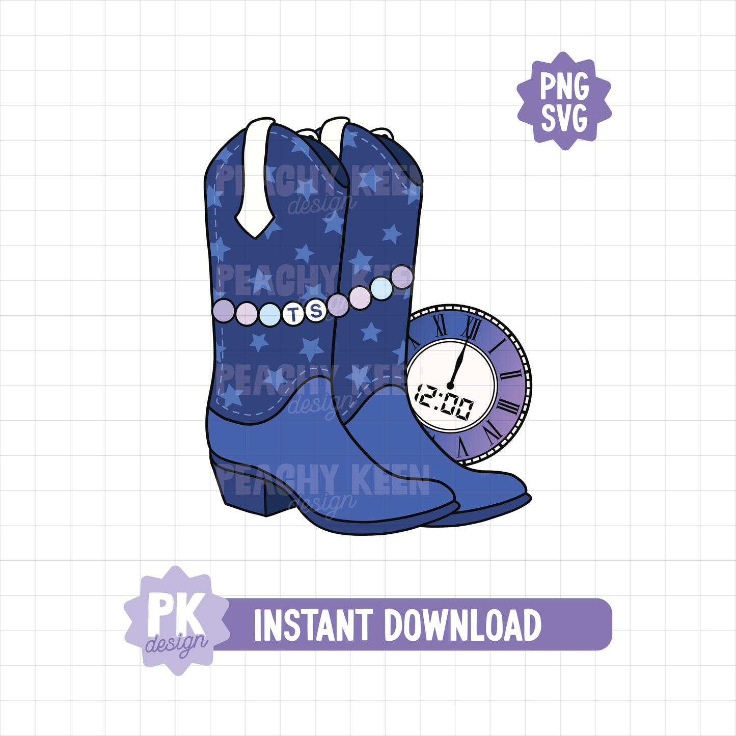 Midnights Cowgirl Boot SVG + PNG