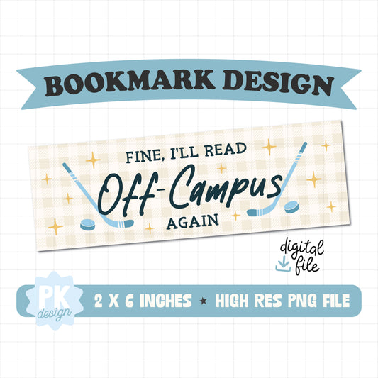 Fine I'll Read OC Again Bookmark Design PNG