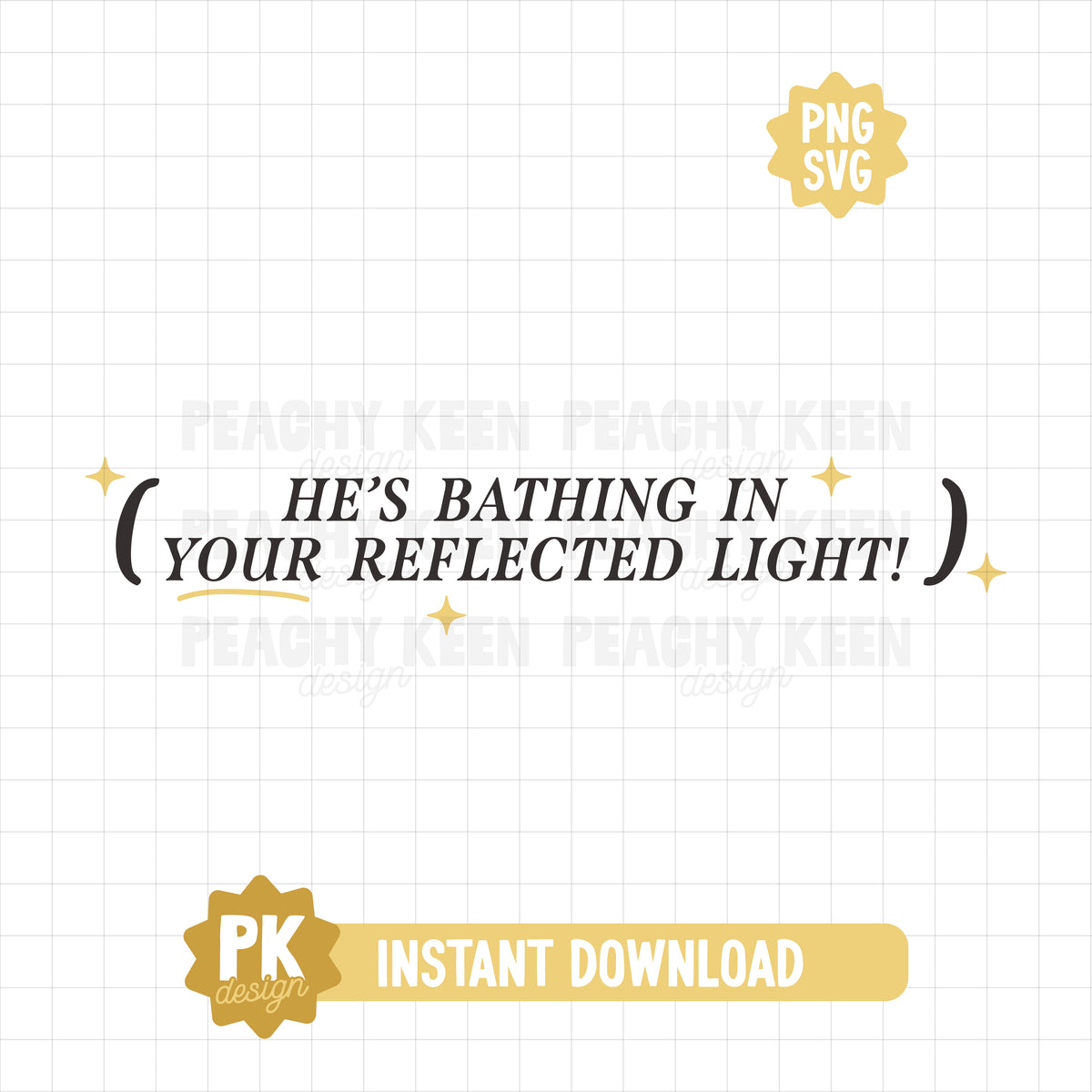 In Your Reflected Light SVG + PNG