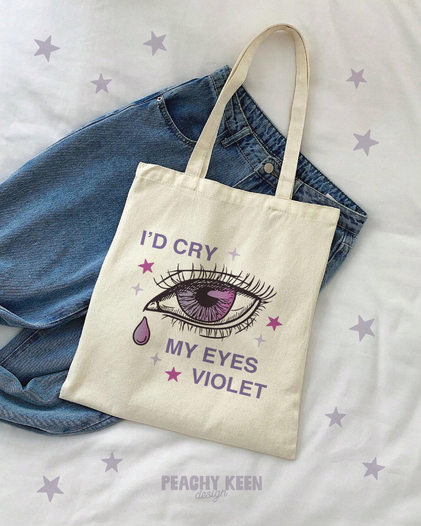 I'd Cry My Eyes Violet SVG + PNG