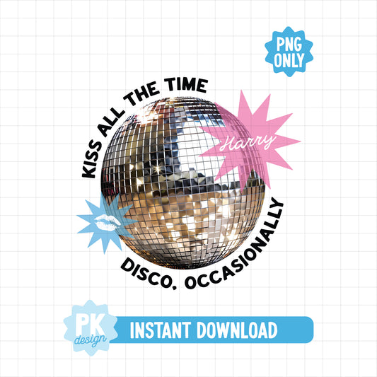 Kiss and Disco Graphic PNG ONLY