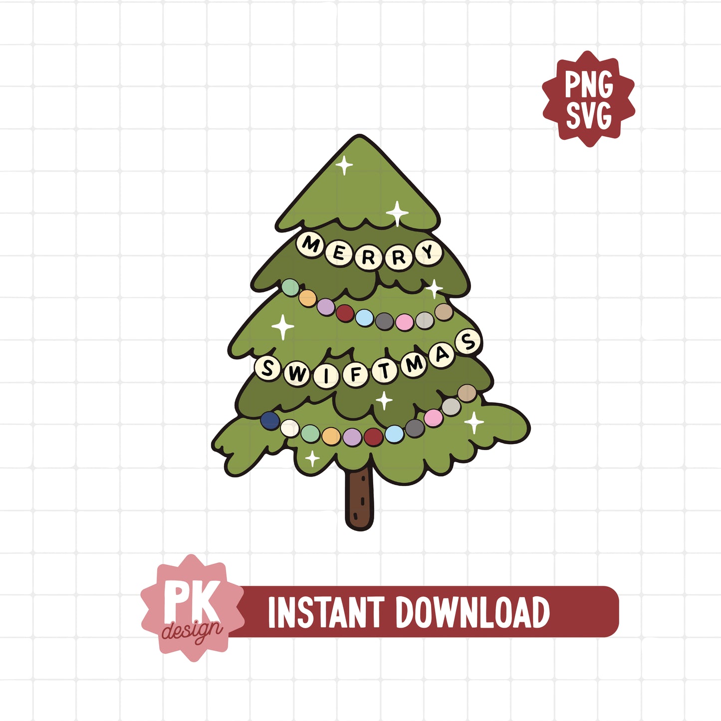 Merry Swiftmas Tree SVG + PNG
