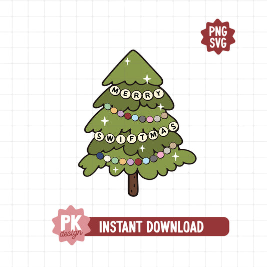 Merry Swiftmas Tree SVG + PNG