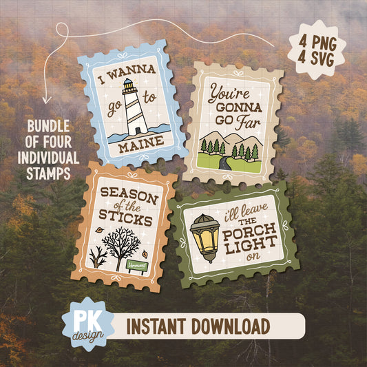 Noah Stamp BUNDLE - 4 Individual Stamps