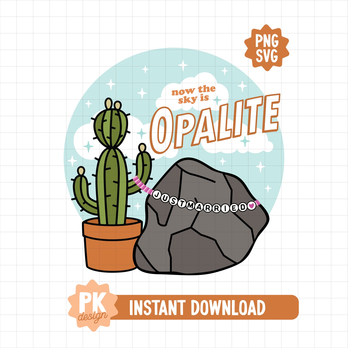 Now The Sky Is 0palite SVG + PNG