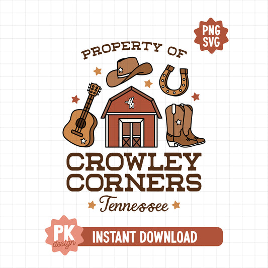 Property of Crowley Corners SVG + PNG