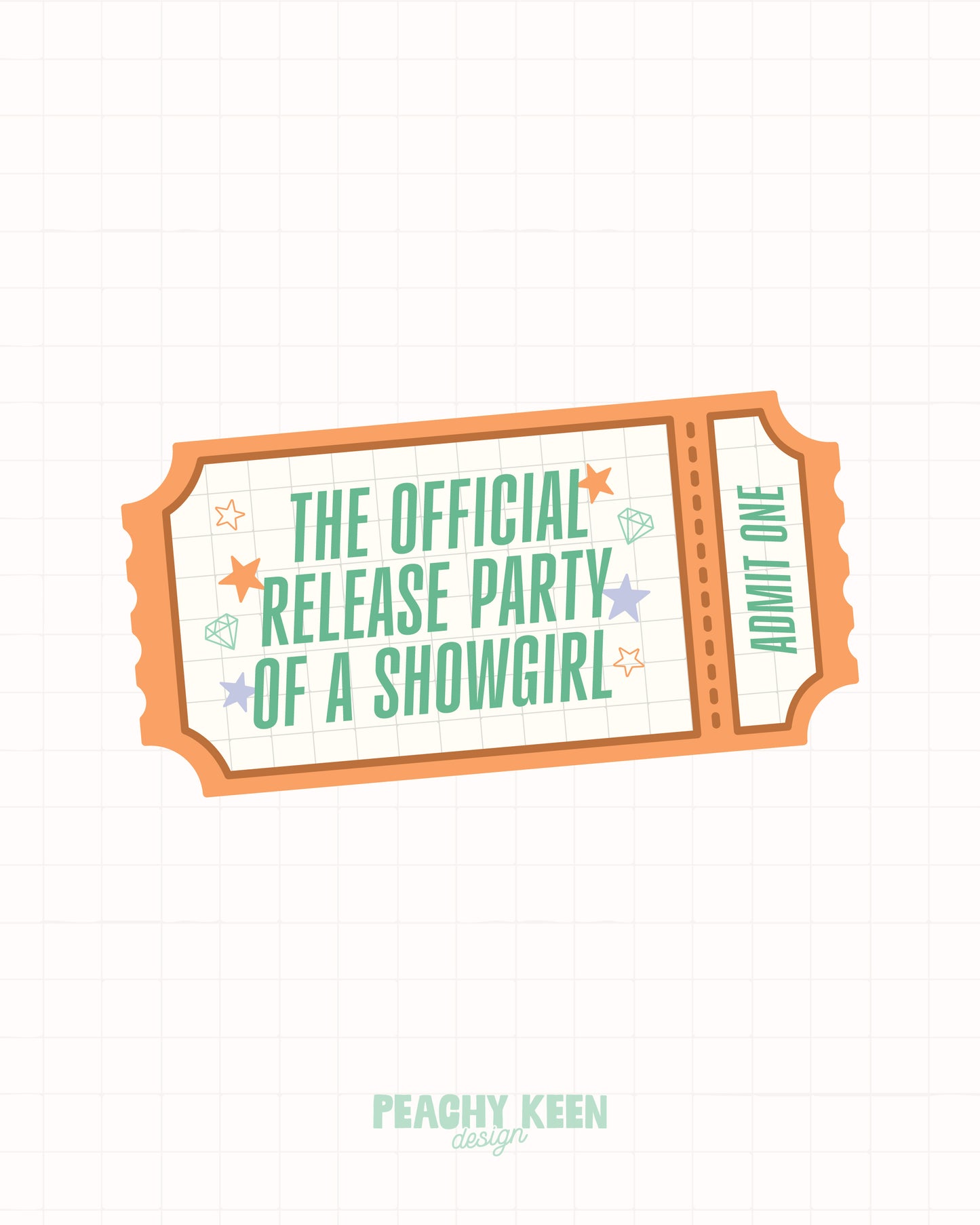 Showgirl Release Party Ticket SVG + PNG