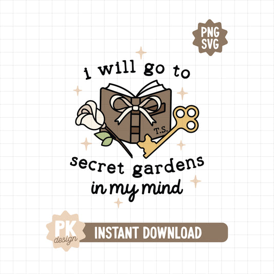 Secret Gardens In My Mind SVG + PNG