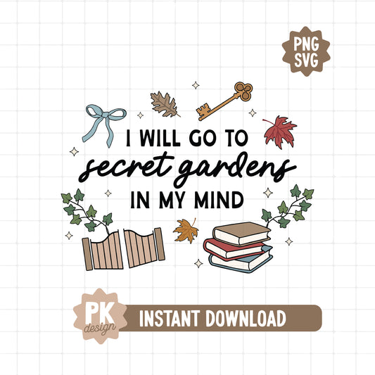 Secret Gardens In My Mind SVG + PNG