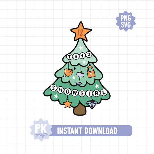 Showgirl Christmas Tree SVG + PNG