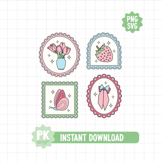 Spring Picture Frames SVG + PNG