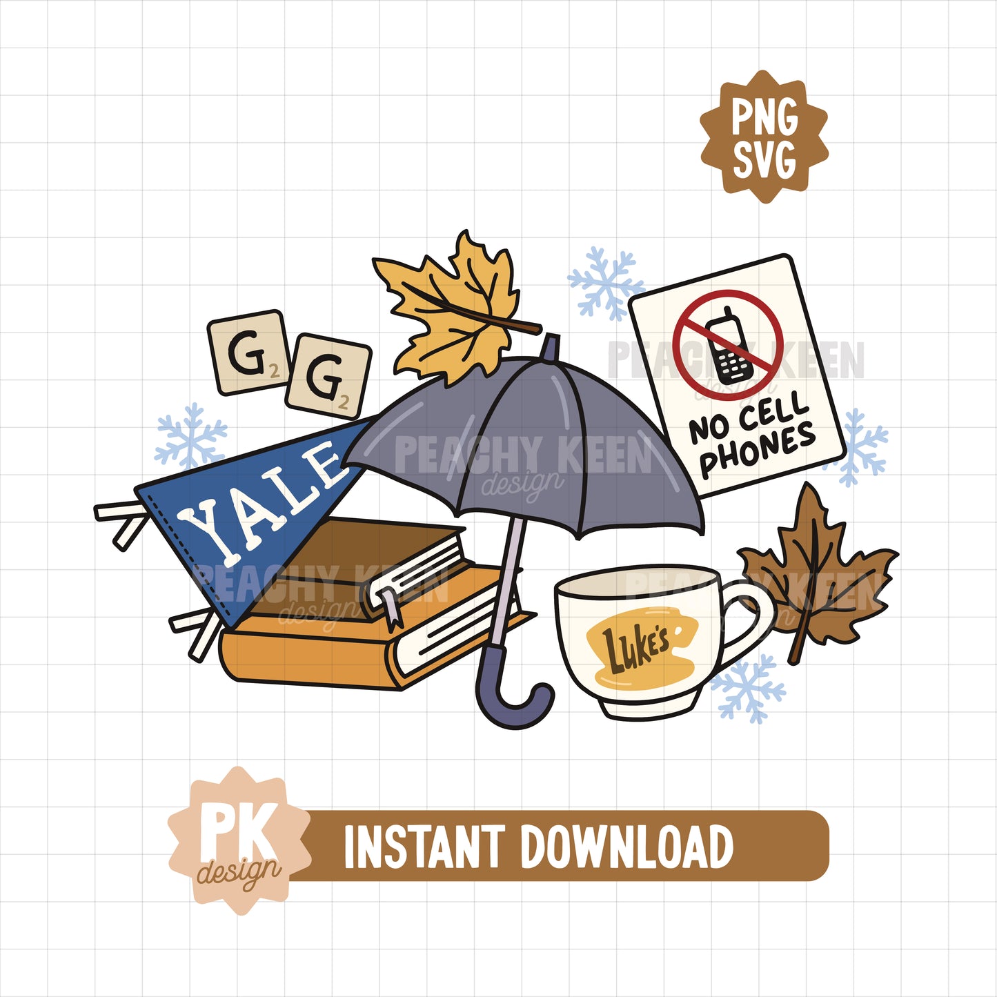 Stars Hollow Graphic SVG + PNG