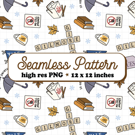 Stars Hollow Seamless Pattern PNG