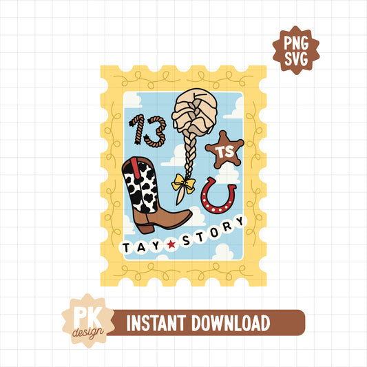 Tay Story Stamp SVG + PNG